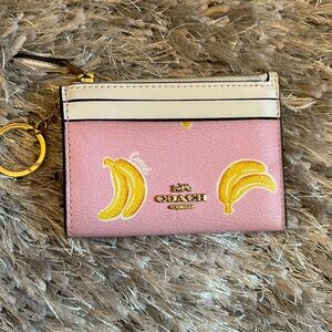 Mini Skinny Id Case With Banana Print 3304